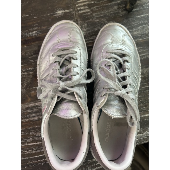 Women's Adidas SambaRose Silver Metallic Size 7 - Picture 4 of 5